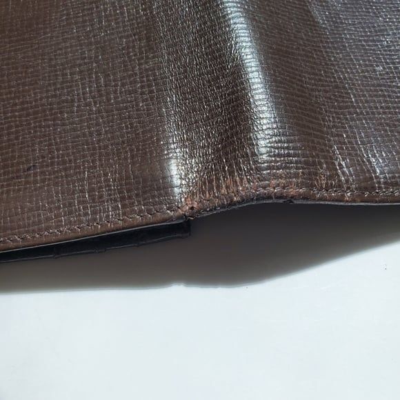 Loewe Wallet Long Slim Bifold Brown Calf Leather Soft Quiet Luxury Minimalist - Picture 4 of 12